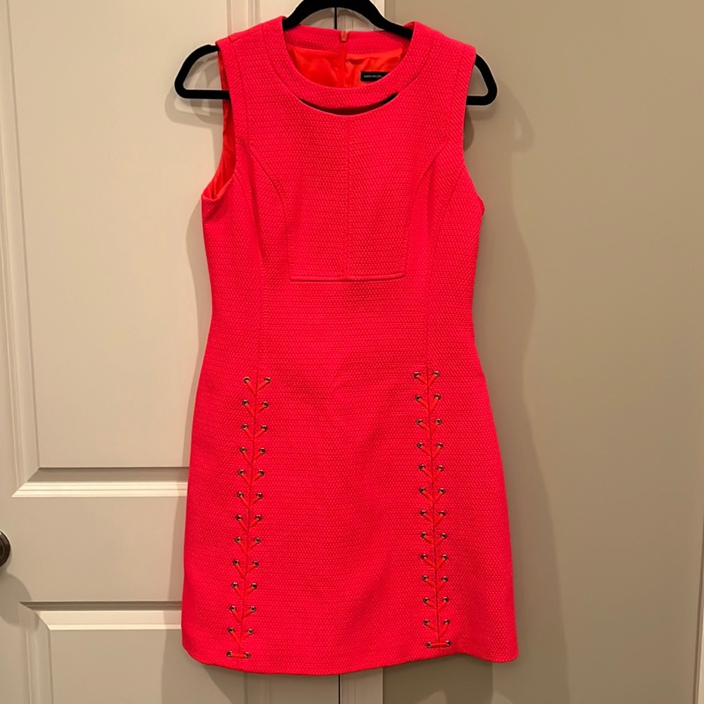 Neon pink/orange Karen Millen dress size 10